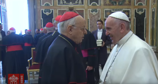 Pope Francis refers to the Synod on youth during the CHRISTMAS GREETINGS TO THE ROMAN CURIA